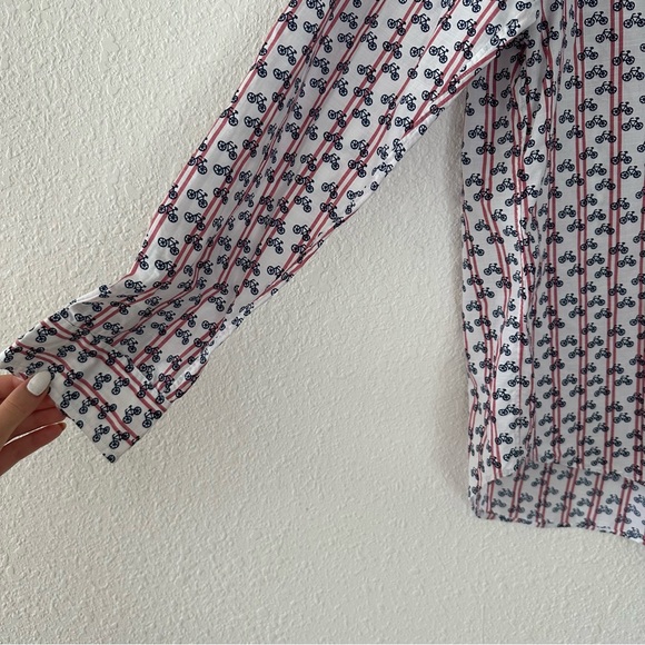 Grayson bicycle button down top Sz3 - Picture 3 of 6